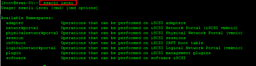 ESXCLI Quick Reference Sheet - VCallaway